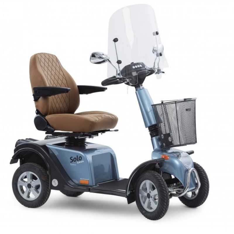 Scootmobiel buiten SOLO BLUE DIAMOND - 3 of 4 wiel