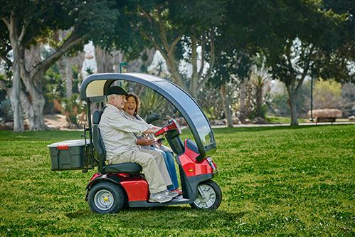 Scootmobiel buiten BREEZE S3 PLUS